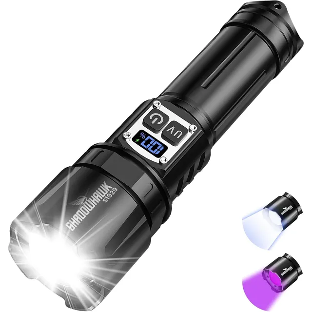 Shadowhawk S1929 2-in-1 White & UV Flashlight – Single torch