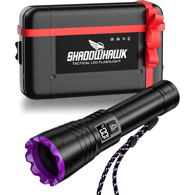 Shadowhawk S1612 365-nm-UV-Taschenlampe mit LCD – Einzellampe
