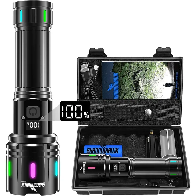 Shadowhawk S1007 Taschenlampe mit LCD – Einzellampe